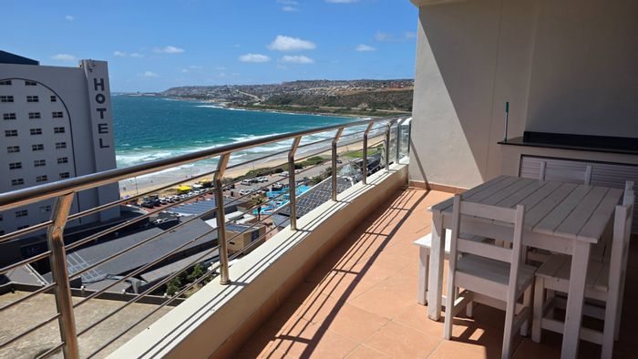 For Sale: Apartment at Diaz Beach with sea views, balcony, and included furniture.