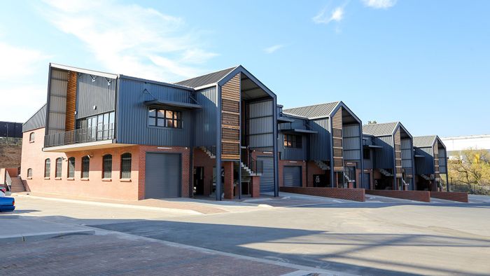 Commercial spaces for rent at Riversands: offices, showrooms, warehousing available.