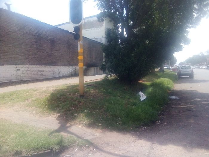 Commercial property for sale in Jeppestown: prime corner stand with office, 3-phase electricity.