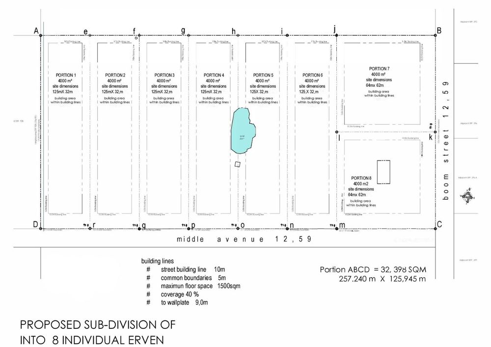 Schaapkraal For Sale Sqm Vacant Residential Land With Subdivision