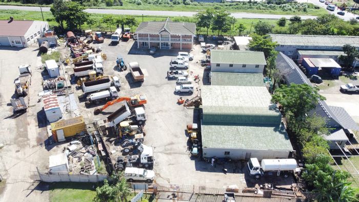 Industrial property for sale in Stanger Industrial with office, warehouse, and yard space.