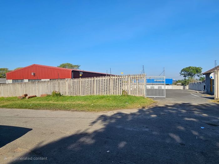 Industrial property in Stanger Industrial for sale with dual access and spacious yard.