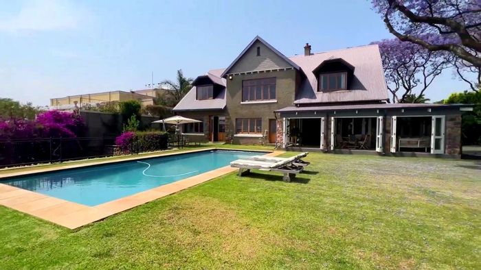 Houghton Estate House For Sale: Includes cottages, tennis court, borehole, and panoramic views.