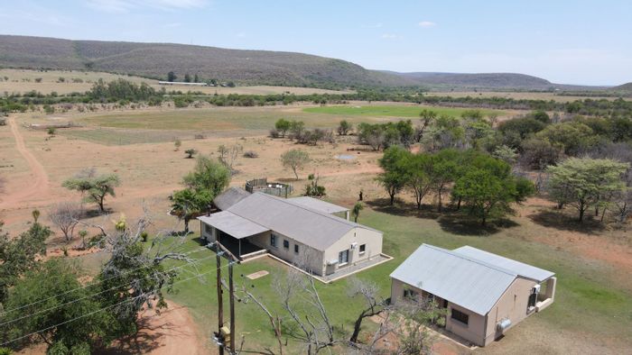 Farm for Sale in Vaalwater Central: Eco-tourism, hunting, guest facilities, and water resources.