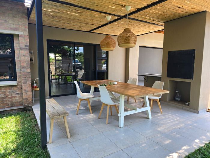 For Sale: 3-bedroom house in Hoedspruit Central with patio, backup power, and storage.