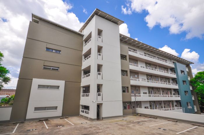 Top-floor 2-bedroom apartment in Hatfield with city views and secure parking. For Sale.