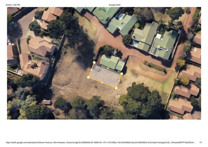 Vacant Land Residential in Die Hoewes for Sale: Secure estate, prime location, amenities nearby.