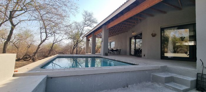 House for Sale in Marloth Park Central: Wildlife views, private patio, and guest suite.