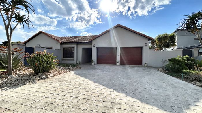 For Sale: House in Newmark Estate with 3 beds, office, patio, and double garage.
