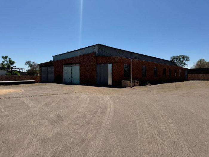 Industrial property for sale in Mokopane Central with spacious yard and warehouse.