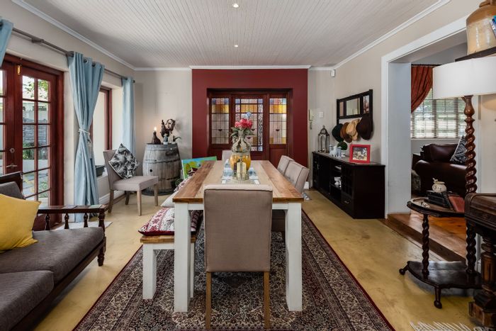 House For Sale in Mount Croix: 3 en-suite bedrooms, gourmet kitchen, versatile outside rooms.