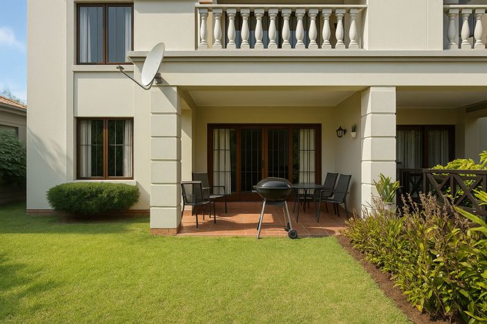 Paulshof Apartment To Rent: 2 bedrooms, pool, clubhouse, outdoor space, secure estate.
