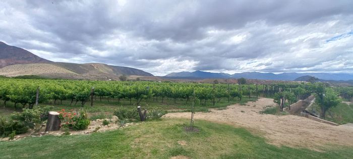 Calitzdorp Rural Farm For Sale: Wine grapes, solar home, irrigation rights, self-sufficient living.
