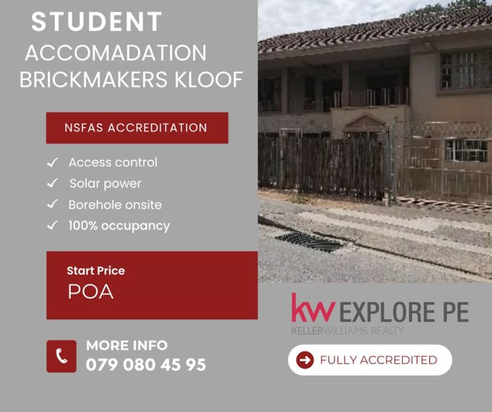 House For Sale in Gqeberha Central: 22-bed student accommodation with strong income potential.