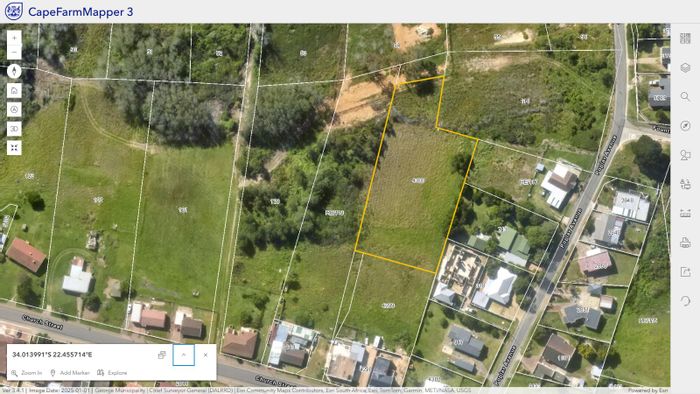 Vacant Land Residential in Pacaltsdorp for Sale, 4234m² with development plans.
