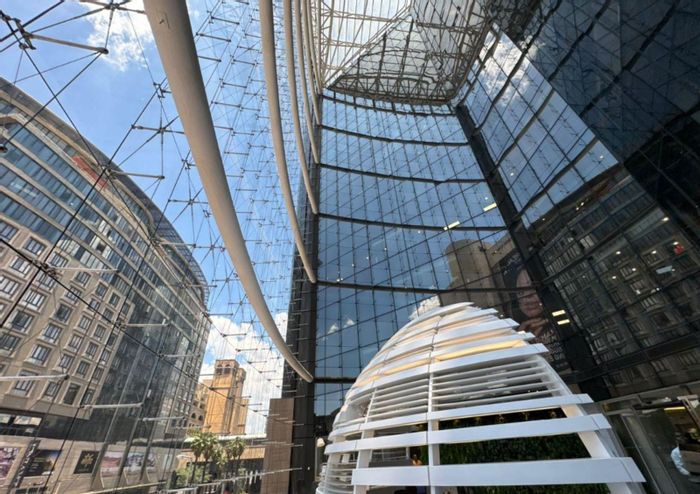 To Rent: 104.97m² Commercial Office in Sandton Central with premium amenities.