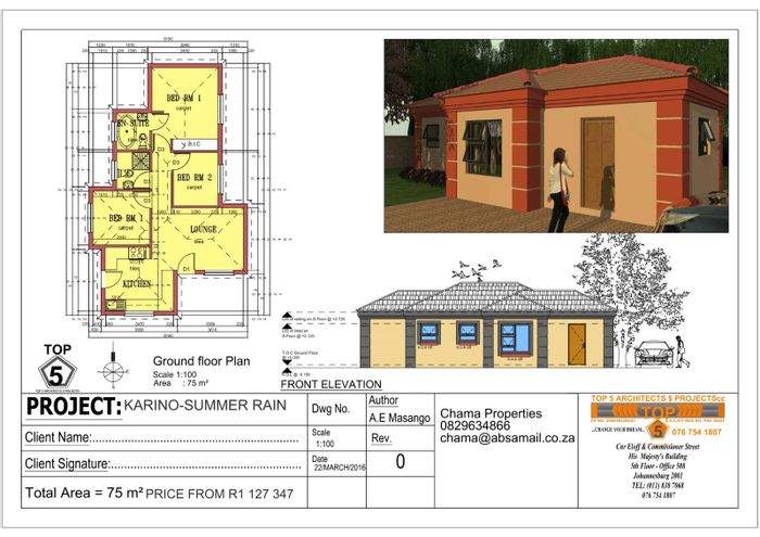 For Sale: House in Karino with turnkey packages, custom finishes, and 3 bedrooms.