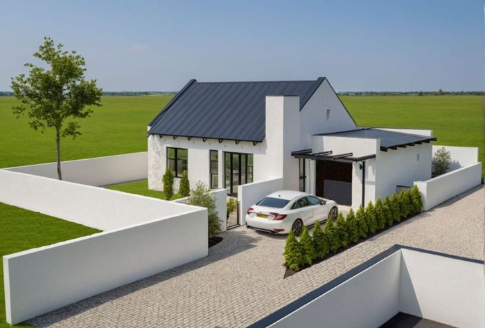 Grabouw Central House For Sale: 2-3 bedrooms, solar panels, pet-friendly, secure estate.