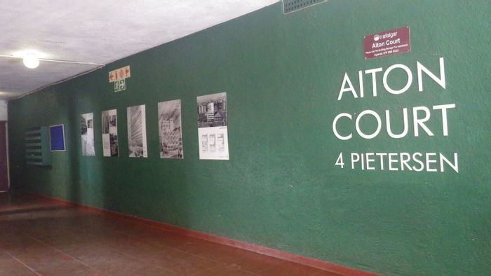 Flat To Rent in Hillbrow: Secure building near schools, shops, and transport.
