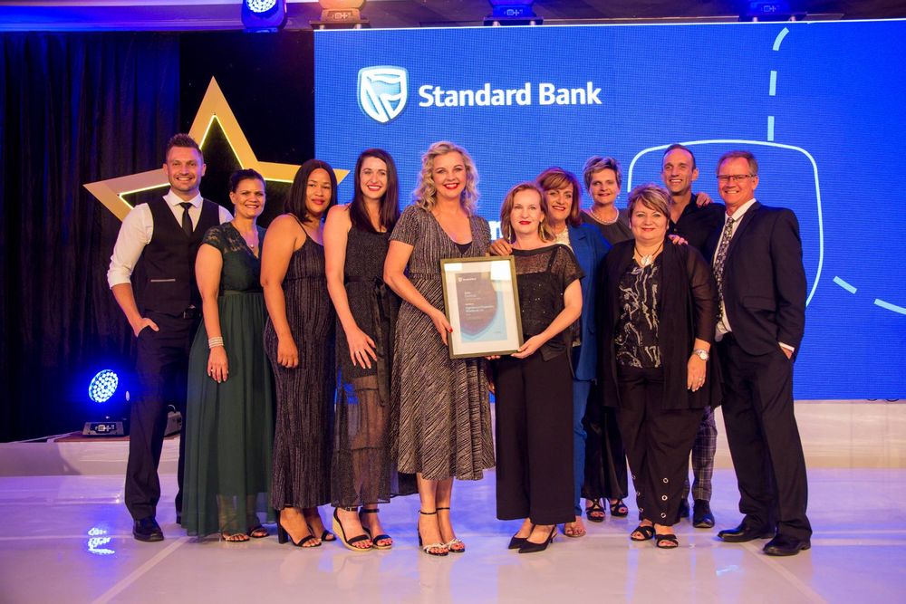 The Rightmove properties Windhoek team at the Standard Bank Namibia award ceremony!