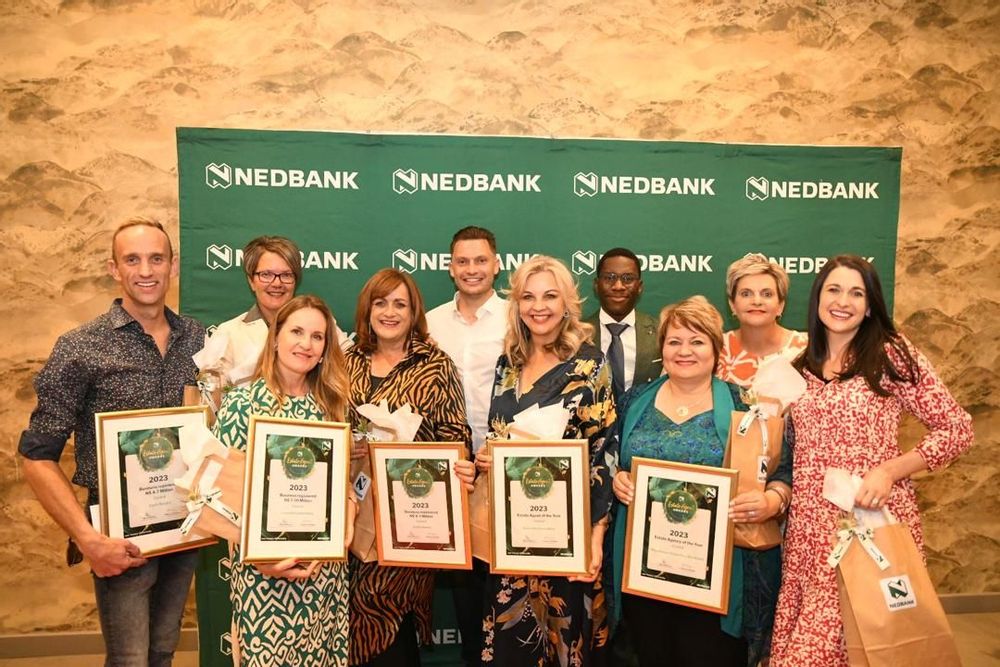 The Rightmove properties Windhoek team at the Nedbank Namibia award ceremony!