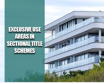 Exclusive use areas in sectional title schemes